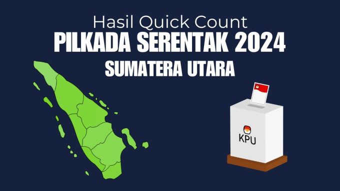 Hasil quick count Pilkada Serentark 2024 di Sumatera Utara.