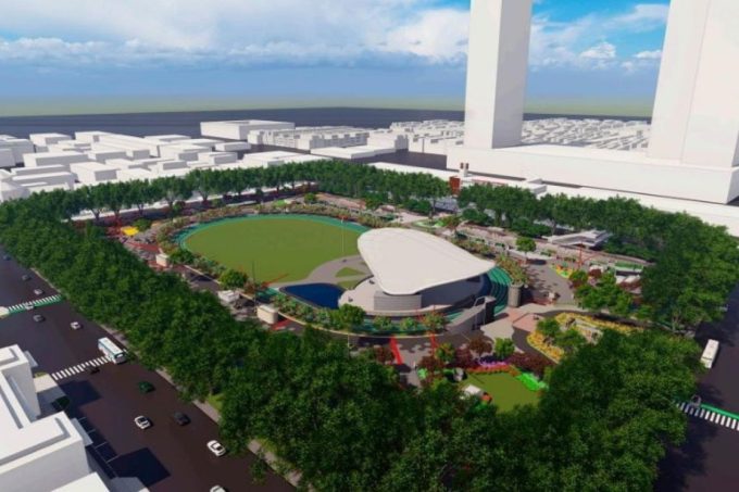 Rancangan Lapangan Merdeka Medan (ANTARA).