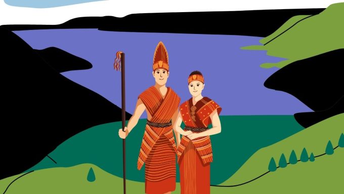 Ilustrasi orang Batak Toba.