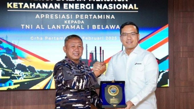 Apresiasi Pertamina kepada Lantamal 1 Belawan.