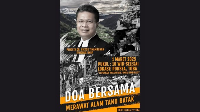 Doa bersama Ephorus HKBP Pdt. Dr. Victor Tinambunan.