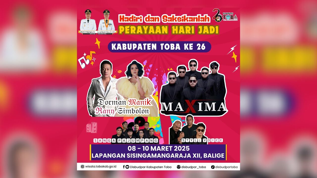 Perayaan hari jadi Kabupaten Toba ke-26.