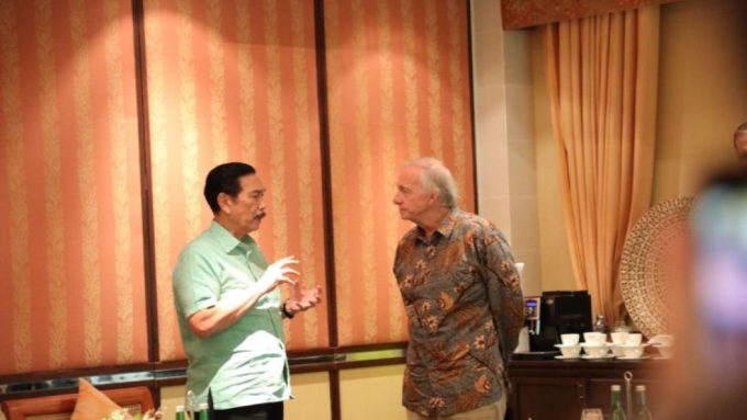 Potret Luhut bersama Ray Dalio (ANTARA).