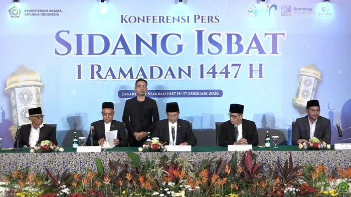 Pemerintah Tetapkan 1 Ramadan 1447 H Jatuh pada 19 Februari 2026.
