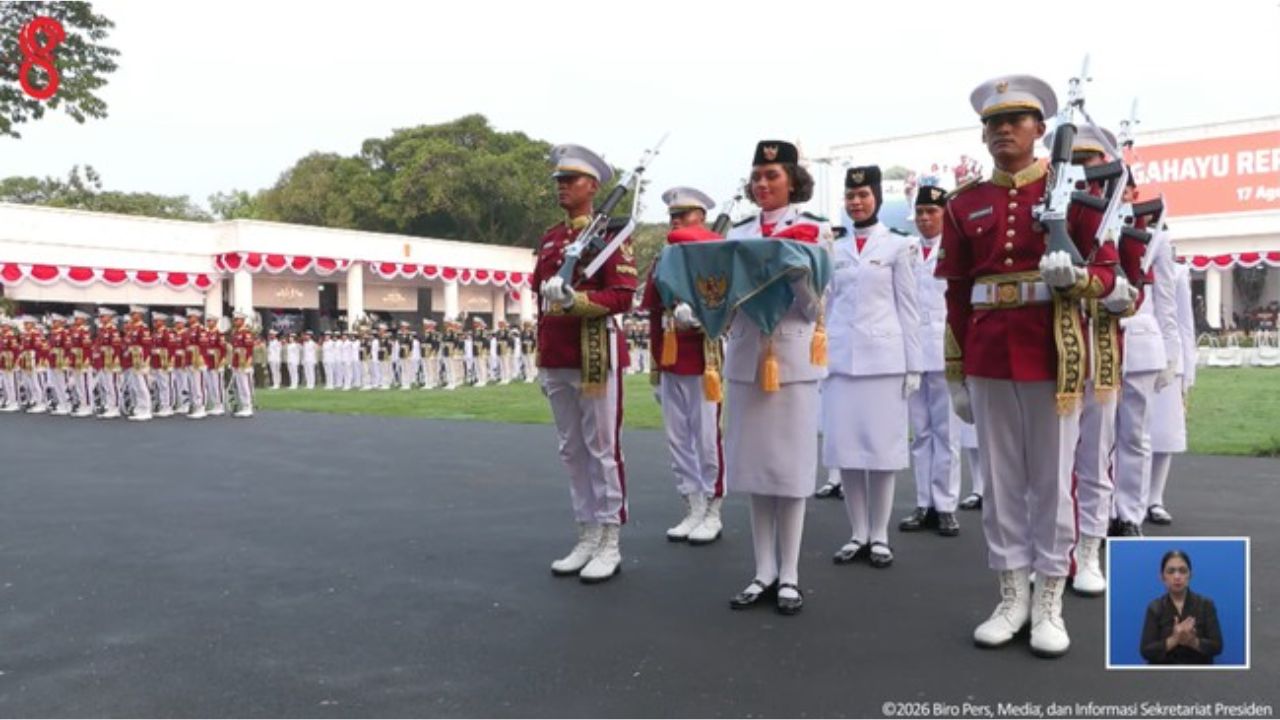Profil Paskibraka Penurunan Bendera: Pengerek, Pembentang hingga Komandan Kompi.